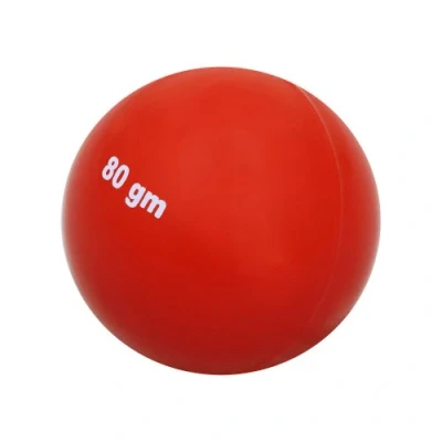 Abbildung von HAEST Schlagball 80g Wurfball für Wettkampf und Training Roter Ball aus Kunststoff