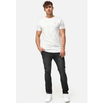 Abbildung von Indicode Jeans Kloge Tshirt basic, Herren, Größe: Medium, Ecru mix