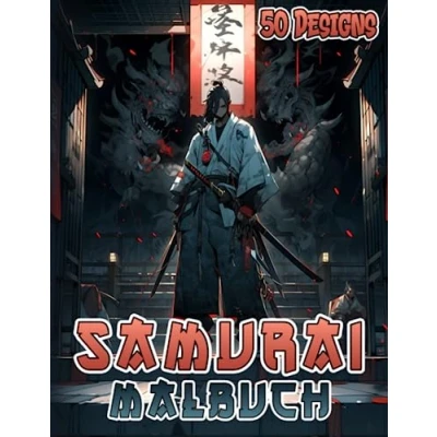 Abbildung von Samurai Malbuch: Anime &amp; Manga Kämpfer zum Ausmalen für Jugendliche Erwachsene