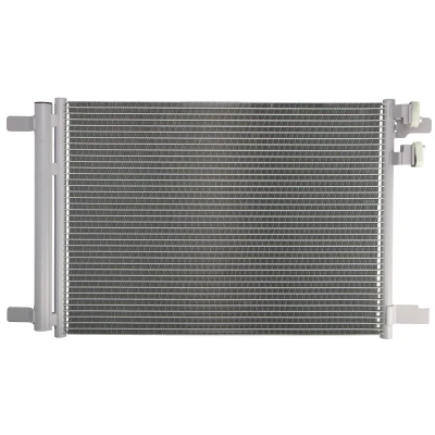 Abbildung von BOSCH 1 986 AD2 388 Klimakondensator mit Stickstofffüllung Trockner, Montageanleitung, ohne Dichtring 13,8mm 11,8mm 570mm R1234yf, R134a