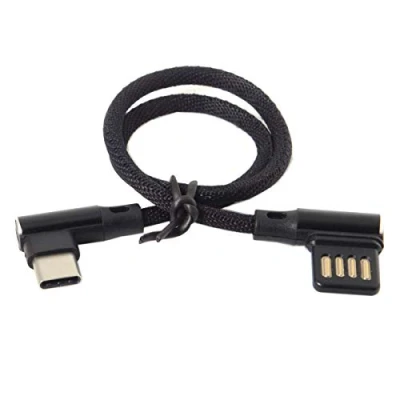 Abbildung von chenyang USB 2.0 auf C 90 Grad abgewinkelte Daten Verlängerungskabel 15CM