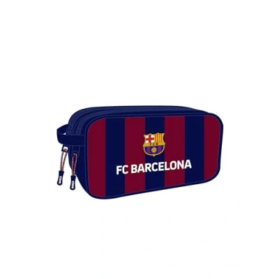 Abbildung von Safta FC Barcelona Kulturtasche für Kinder, groß, Kulturbeutel anpassbar an den Wagen, ideal Kinder von 5 bis 14 Jahren, bequem und vielseitig, 26 x 12,5 15 cm, Marineblau/Granat,