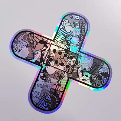 Abbildung von folien zentrum Pflaster Oilslick Schwarz 8,5 x cm hochwertiger Aufkleber Auto Tuning OEM &amp; JDM Sticker Lustige für Stickerbomb Autoaufkleber Made in Germany