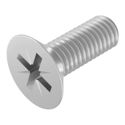 Abbildung von SECCARO Senkschraube M6 x 16 mm, Edelstahl V2A VA A2, DIN 965, Kreuzschlitz/PZ, Vollgewinde, 20 Stück