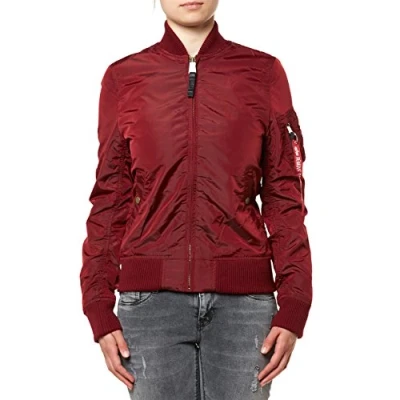 Abbildung von Alpha Industries MA1 TT WMN Bomberjacke, Damen, Größe: Medium, Burgundy