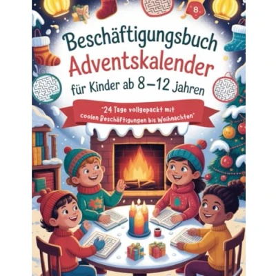 Abbildung von Beschäftigungsbuch Adventskalender für Kinder ab 8 12 Jahren: 24 Tage vollgepackt mit coolen Beschäftigungen bis Weihnachten Rätsel ... (Rätsel Kinder, Band 1)