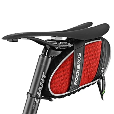 Abbildung von ROCKBROS Fahrrad Satteltaschen Fahrradsitz Taschen Werkzeugtasche Fahrradtasche Wasserabweisend beim Leichten Regen Reflektierend