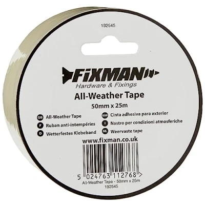 Abbildung von FIXMAN 192545 Witterungsbeständiges Klebeband 50 mm x 25 m