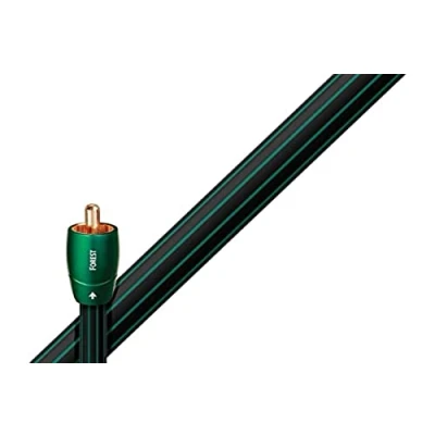 Abbildung von AudioQuest Coax Forest Koaxialkabel, schwarz, Länge: 0,75 m, vergoldete Anschlüsse, 75 Ohm