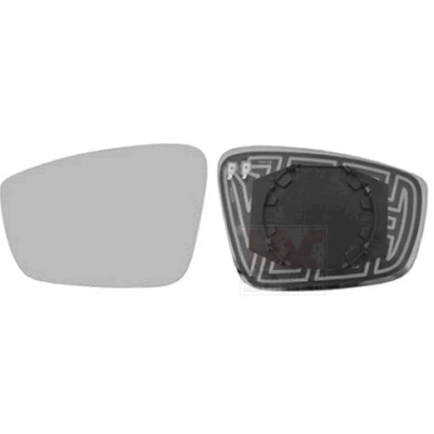 Abbildung von VAN WEZEL 7617837 Außenspiegelglas links SKODA: Fabia III Estate, Rapid Hatchback, Hatchback