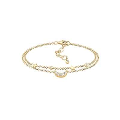Abbildung von Elli Halbmond Sterne Armband goldcoloured, Damen, Größe: 17, Gold coloured