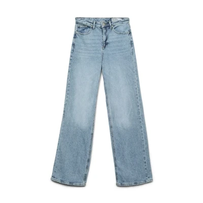 Abbildung von Vero Moda Vmtessa Straight Jeans Leg, Damen, Größe: 25x32, Light blue denim