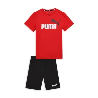 Abbildung von PUMA Jungen Short Jersey Set B Jogginganzug, Für alle Zeiten, Rot, 140