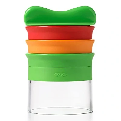 Abbildung von OXO Good Grips Hand Spiralschneider mit 3 Klingen aus mehrfarbigem Edelstahl