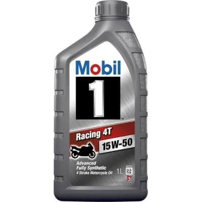 Abbildung von Mobil Racing 4T 1 15W 50 1l Motoröl 152071 SUZUKI: SWIFT 3, SX4 II S Cross, 4, HONDA: CIVIC 6 Coupe, 7 Hatchback, Accord Limousine