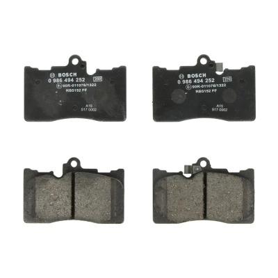 Abbildung von BOSCH 0 986 494 252 Bremsbelagsatz Low Metallic mit akustischer Verschleißwarnung LEXUS: IS 2, GS III, 3