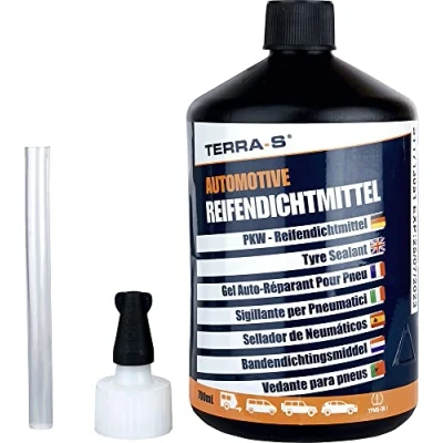 Abbildung von TERRA S T16001 T16001Nachfüllpackung Reifendichtmittel für Reifenpannen Standardset/Notfallausrüstung, 700 ml Flasche