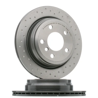 Abbildung von BREMBO 09.B338.1X Bremsscheibe 300 20 5 gelocht/innenbel. beschichtet hochgekohlt mit Schrauben BMW: 4 Convertible, 3 Touring, GT