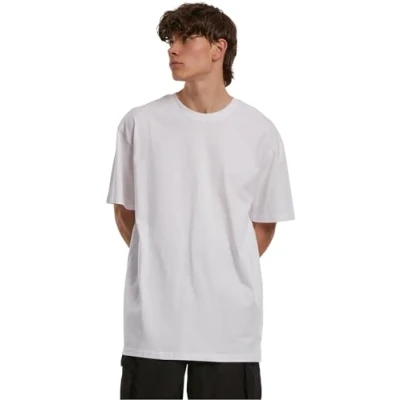 Abbildung von Build Your Brand Herren BY102S Organic Heavy Oversize Tee T Shirt, White, 3XL