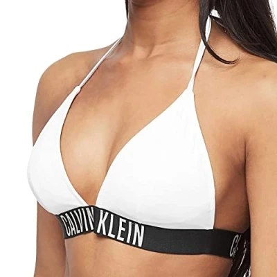 Abbildung von Calvin Klein Damen Bikinitop Triangel Gepolstert, Weiß (PVH Classic White), M