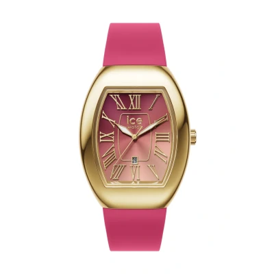 Abbildung von Ice WATCH boliday Dome Metal Pink Gold Damenuhr mit Silikonarmband 024050 (Small)