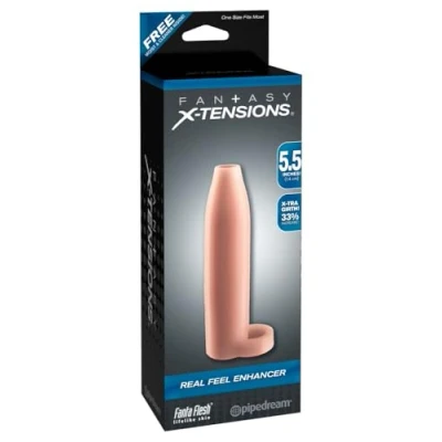 Abbildung von Penishülle „Real Feel Enhancer“, mit Hodenring, 14 cm