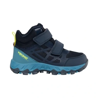Abbildung von Viking Track Mid WP 2V Walking Shoe, Navy/Demin, 34 EU