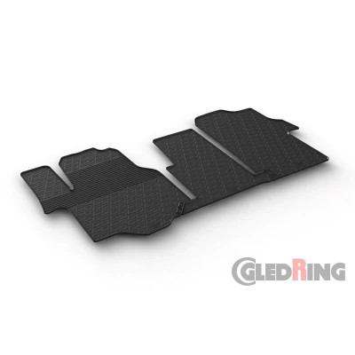 Abbildung von Gledring 0917 Fußmattensatz Gummi hinten 3 schwarz 750mm 550mm