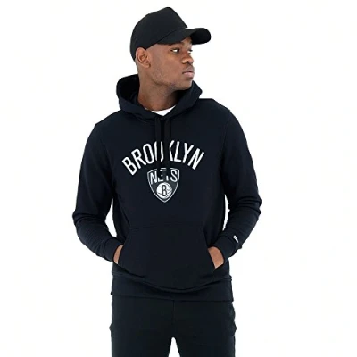 Abbildung von New Era NBA Brooklyn Nets Team Logo Hoodie Schwarz Größe XL, Farbe