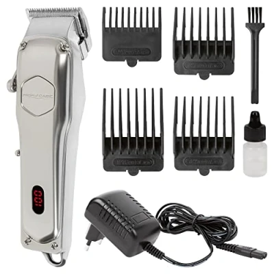 Abbildung von ProfiCare® Haarschneidemaschine u. Bartschneider Herren, Profi mit 4 abnehmbaren Kammaufsätzen 3 stufiger Ausdünnfunktion, Rasierer Direct Drive Funktion PC HSM/R 3100