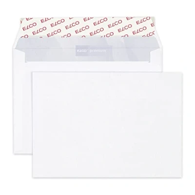Abbildung von ELCO 30686 Premium Briefumschlag, C6, 162 x 114 mm für papierformat a6, 100 g/qm, 500 Stück, hochweiß