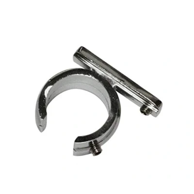 Abbildung von GARDINIA Ring Adapter für Universal Träger Gardinenstangen Ø 20 mm, 2 Stück, Serie Chicago, Metall, Chrom