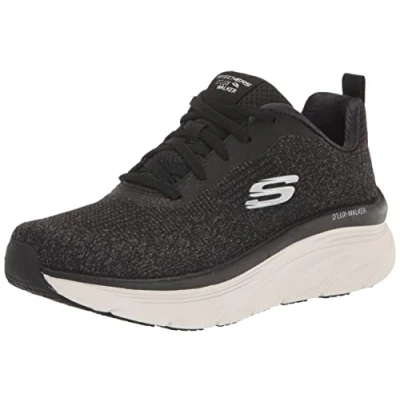 Abbildung von Skechers Damen D&#039;lux Walker Daily Beauty Sneaker, Schwarz, 39 EU