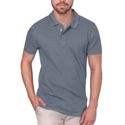 Abbildung von HRM Herren Heavy Stretch M Polohemd, Stone, 58