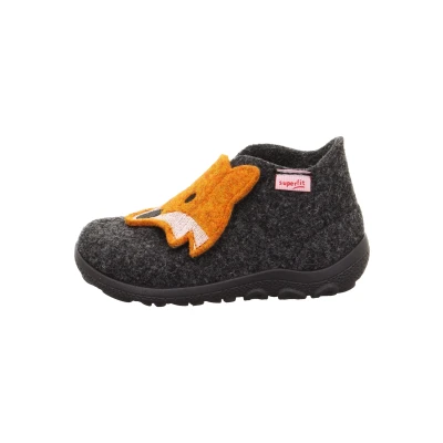 Abbildung von Superfit Baby Jungen Schuhe HAPPY Slipper, Modern, GRAU/ORANGE 4700, 20
