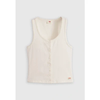 Abbildung von Levi&#039;s DRY Goods Pointelle TANK Top, Damen, Größe: Large, Gardenia
