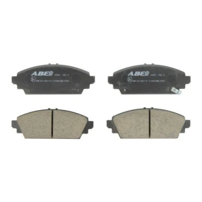 Abbildung von ABE C14041ABE Bremsbelagsatz Vorderachse mit akustischer Verschleißwarnung HONDA: Accord 6 Limousine, CIVIC 7 Hatchback