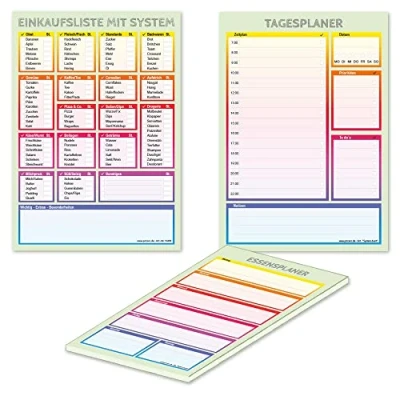Abbildung von PRICARO Planer Trio &quot;System&quot; bunt, A5, 3 Stück