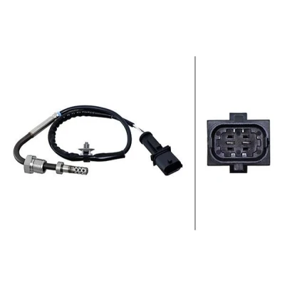Abbildung von HELLA 6PT 010 376 321 Sensor, Abgastemperatur mit Befestigungsclips am Kabel OPEL: Astra J Sports Tourer, Meriva B, Corsa D Hatchback