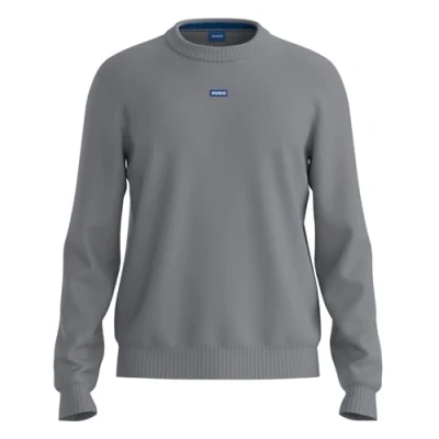 Abbildung von HUGO SAN Cosmo Strickpullover, Herren, Größe: Medium, Open grey
