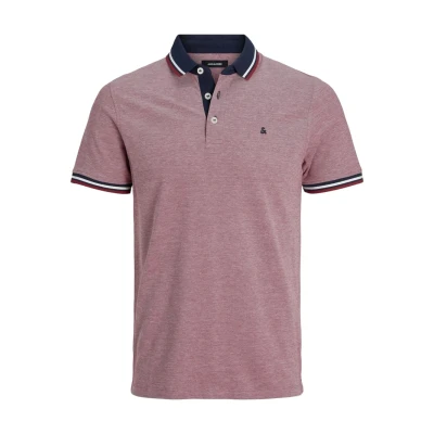 Abbildung von Jack &amp; Jones Epaulos SS NOOS Poloshirt, Herren, Größe: XL, Dark red