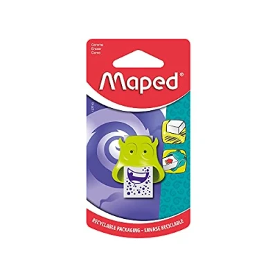 Abbildung von Maped Radierer MONSTER verschiedene Designs, farbig sortiert, 1 Stück (1er Pack)