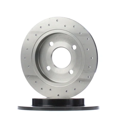 Abbildung von BREMBO XTRA LINE 08.4931.2X Bremsscheibe 253 10 4 voll, gelocht beschichtet FORD: FIESTA 6, 5, Focus Mk1 Hatchback