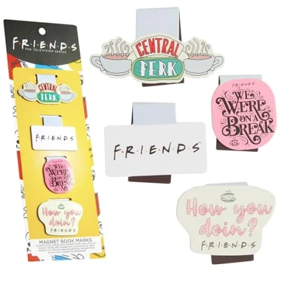 Abbildung von FRIENDS magnetische Lesezeichen Set mit 4 Clips Geschenke für sie (Multipack, Stück)