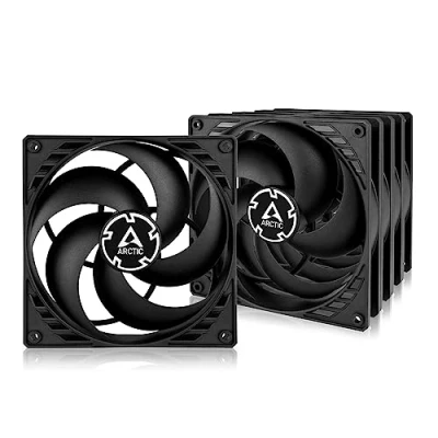 Abbildung von ARCTIC P14 (5 Stück) PC Lüfter, 140 mm Gehäuselüfter optimiert für statischen Druck, hochwertiges Gleitlager, Computer, PC, 1700 RPM Schwarz
