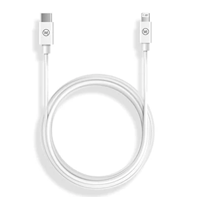 Abbildung von Wicked Chili USB C auf Lightning Kabel (1m) kompatibel mit iPhone 14, 13, 12 (Pro, Max, Plus, Mini), SE 2020, 11 Pro Pro, 11, XR, XS und iPad 8 Fast Charge Ladekabel MFi