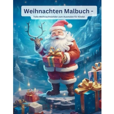Abbildung von Weihnachten Malbuch tolle Weihnachtsbilder zum Ausmalen für Kinder: über 60 Weihnachtsbilder; ideal als Weihnachtsgeschenk die Kinder