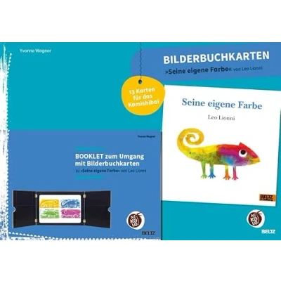 Abbildung von Bilderbuchkarten »Seine eigene Farbe« von Leo Lionni: 13 Karten für das Kamishibai, mit Booklet (Beltz Nikolo)