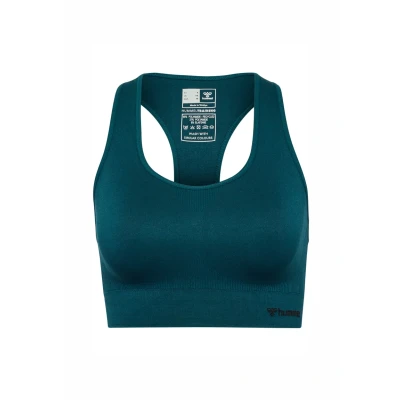 Abbildung von Hummel Seamless Sportbh mit mittlerer Stützkraft, Damen, Größe: 38, Dark sea