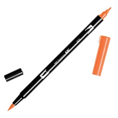 Abbildung von Tombow ABT 905 Fasermaler Dual Brush Pen mit zwei Spitzen, red
